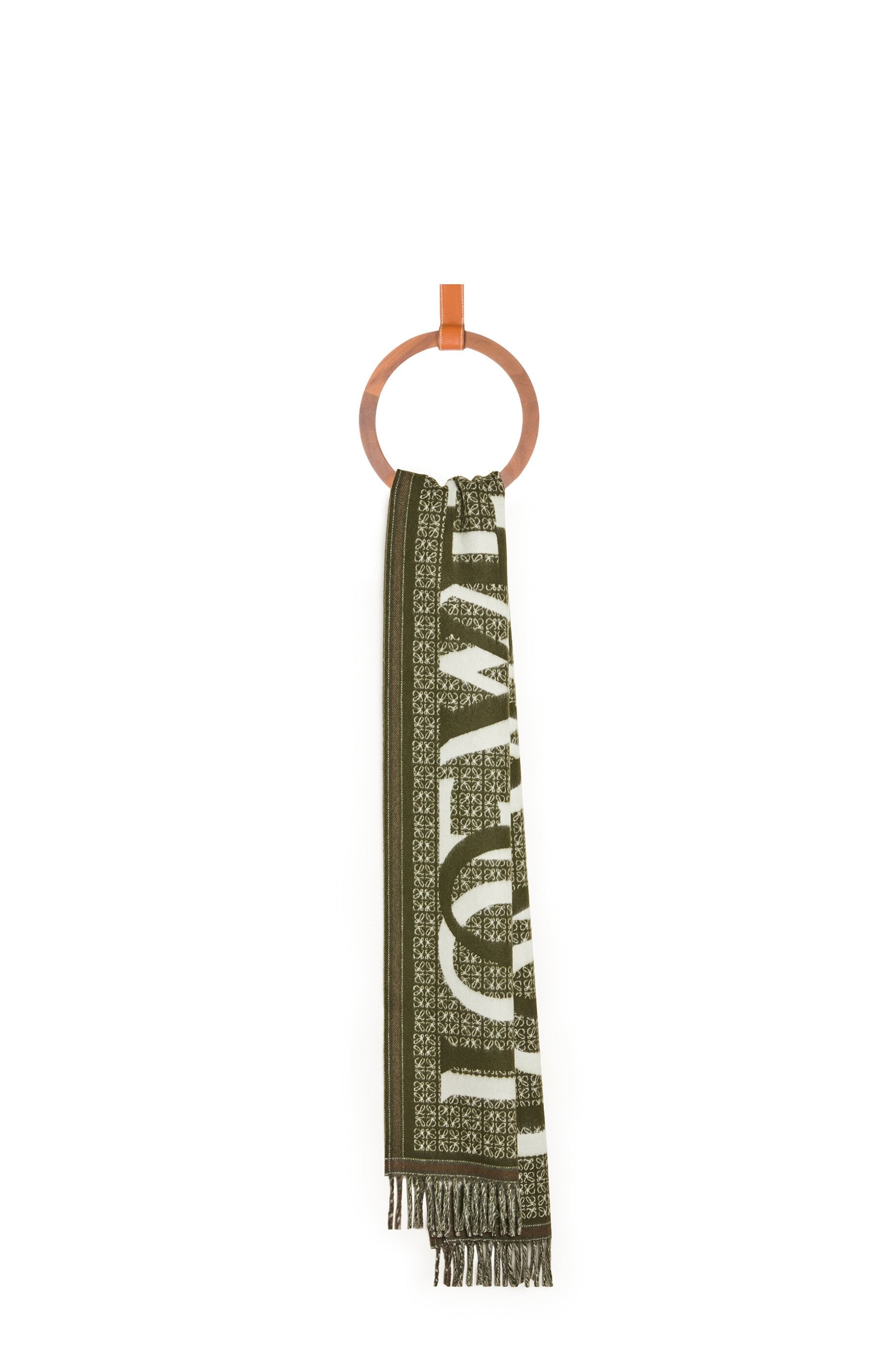 LOEWE Love scarf in wool and cashmere - 3