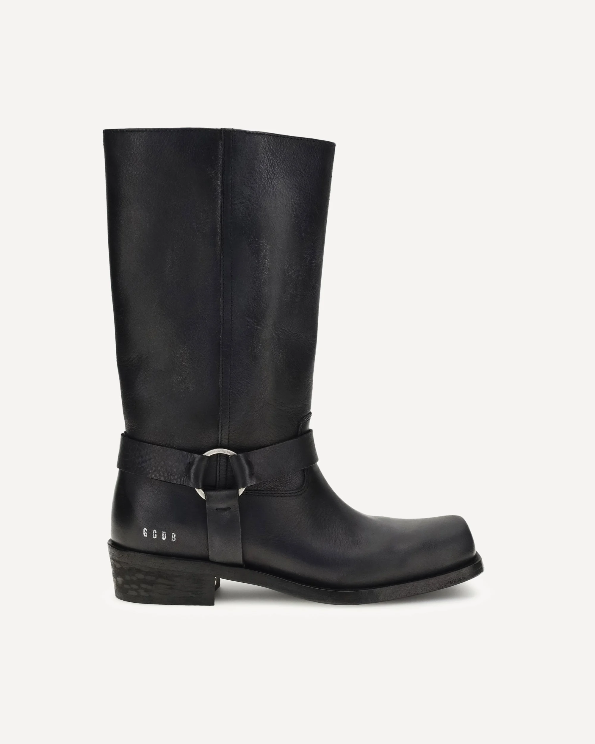 Leather Biker Boots - 1