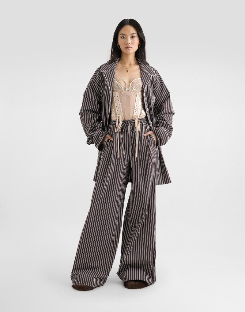 Dolce & Gabbana Striped poplin vanity shirt outlook