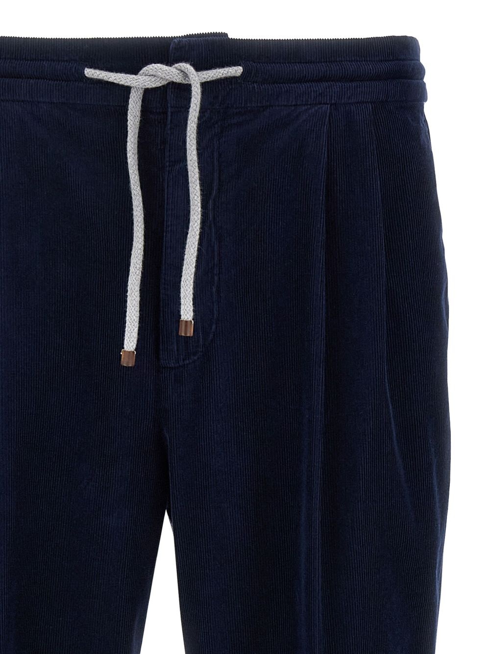 drawstring pleated trousers - 3