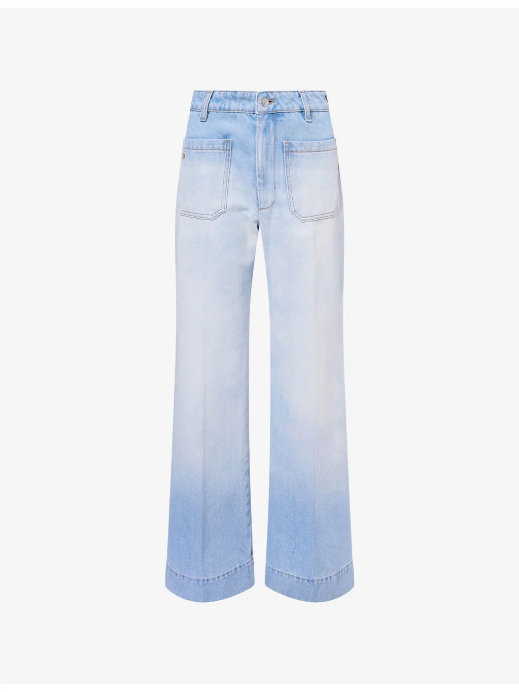 Alina High-Rise Wide-Leg Twill-Denim Jeans - 1
