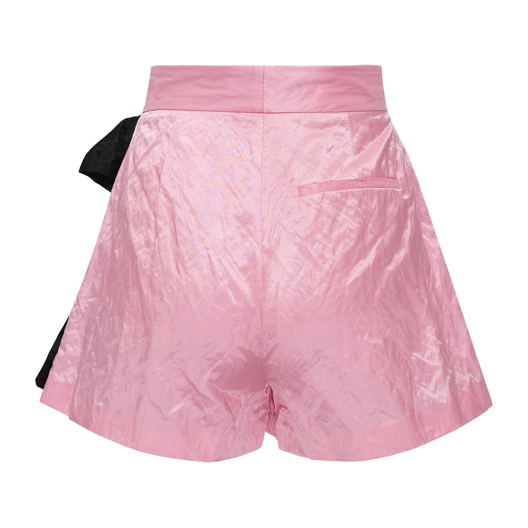 Waisted Shorts With Ribbon - 2