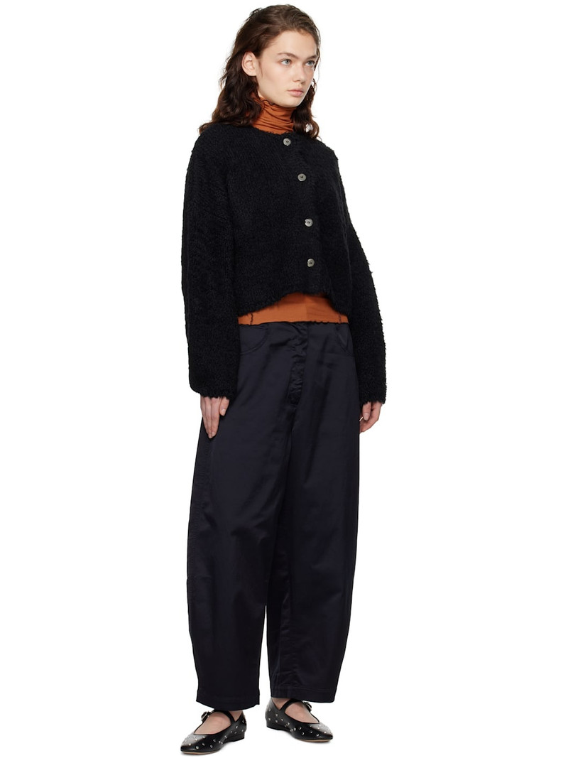 CORDERA Black Teddy Cropped Cardigan outlook