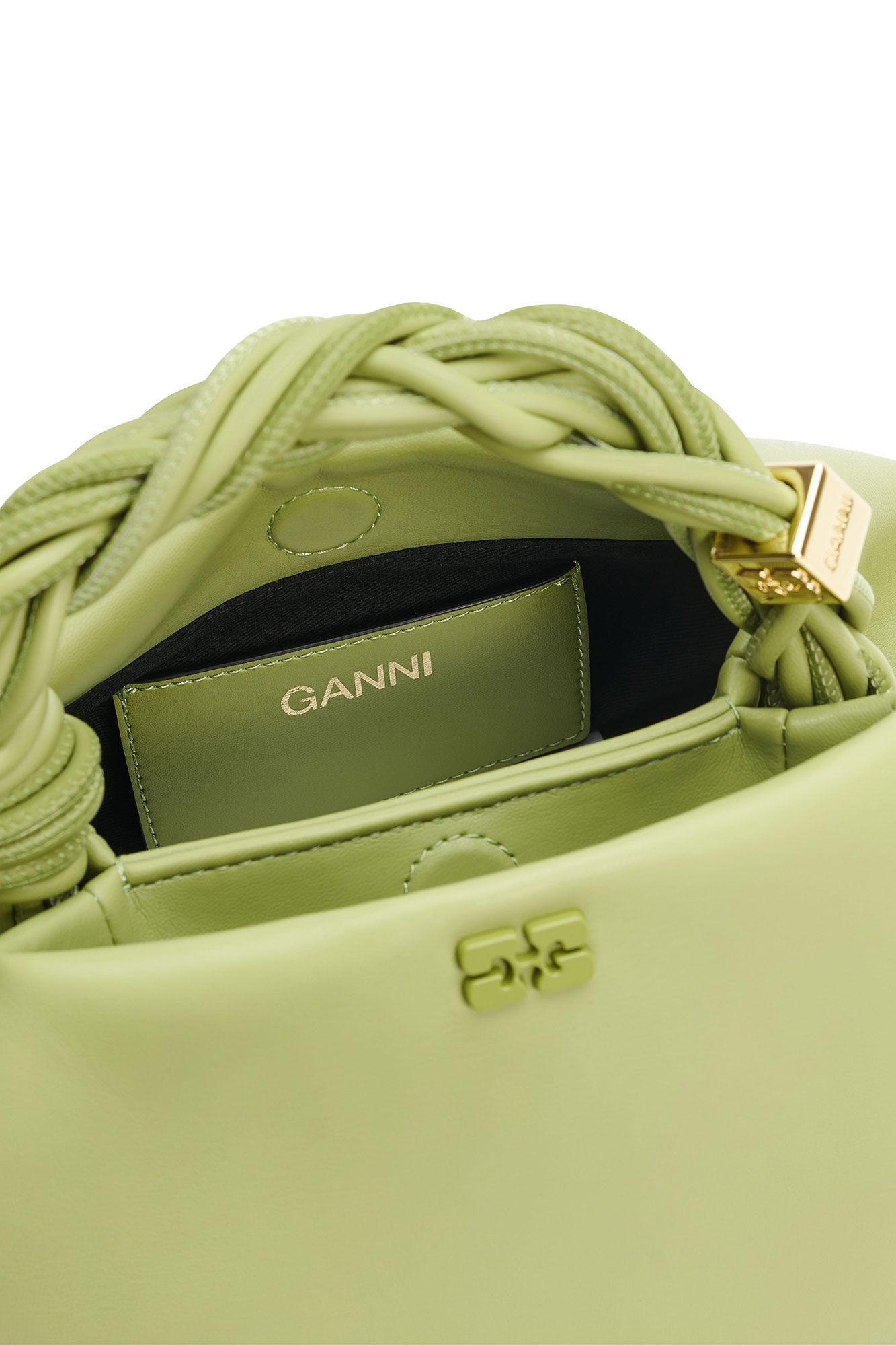 LIGHT KHAKI SMALL GANNI BOU BAG - 2