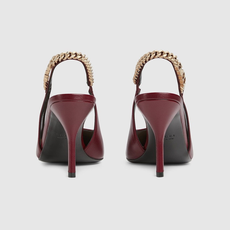 GUCCI Gucci Signoria slingback pump outlook