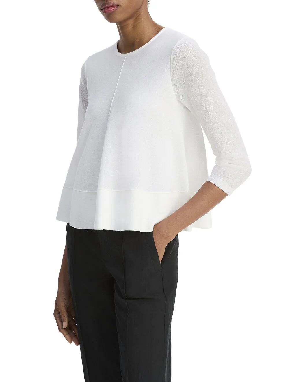 Vince A-Line Crewneck Top - 1