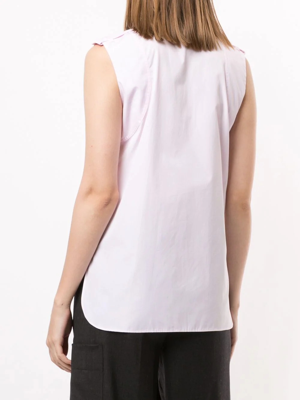 sleeveless classic shirt - 4