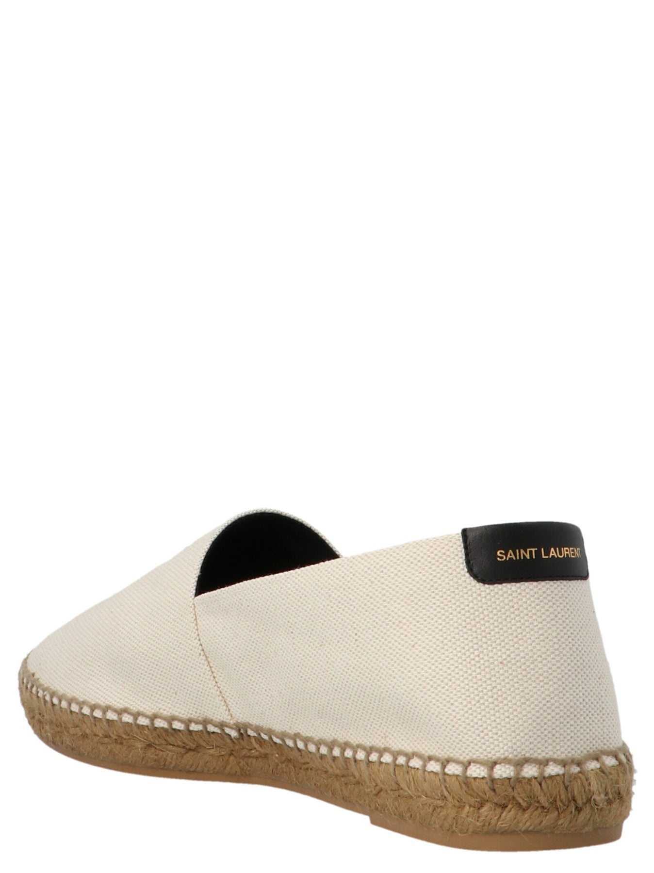 Logo Embroidery Espadrilles Flat Shoes Beige - 2