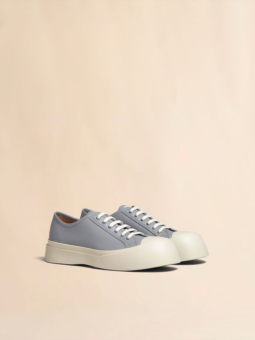 GREY NAPPA LEATHER PABLO SNEAKER - 2
