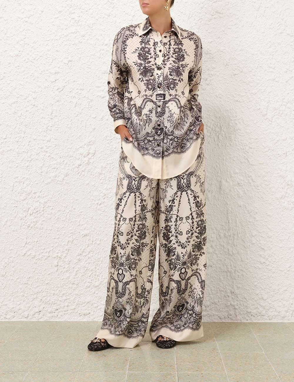 CRUSH DRAW WAIST PANT - 2