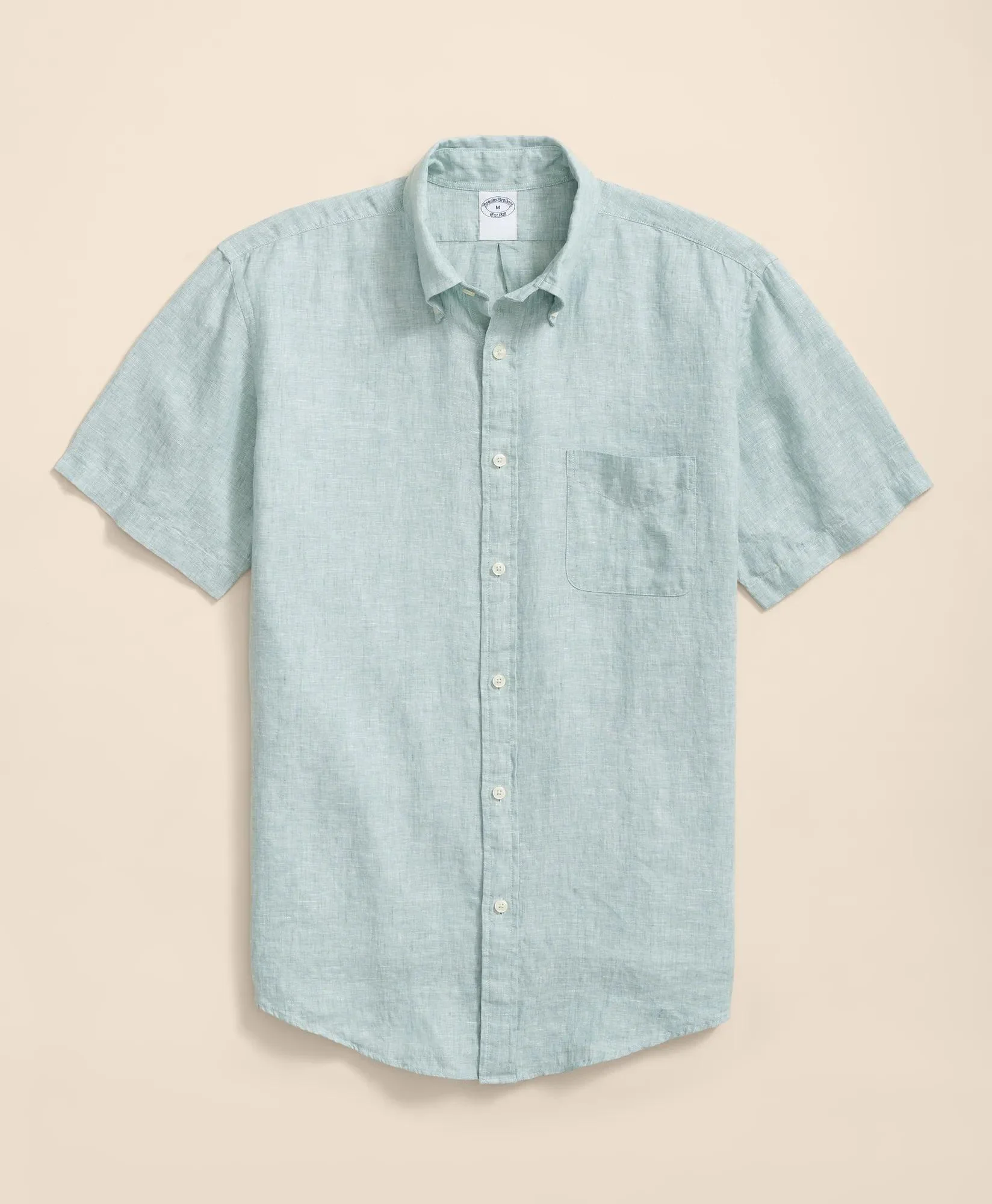 Irish Linen Short-Sleeve Sport Shirt - 1