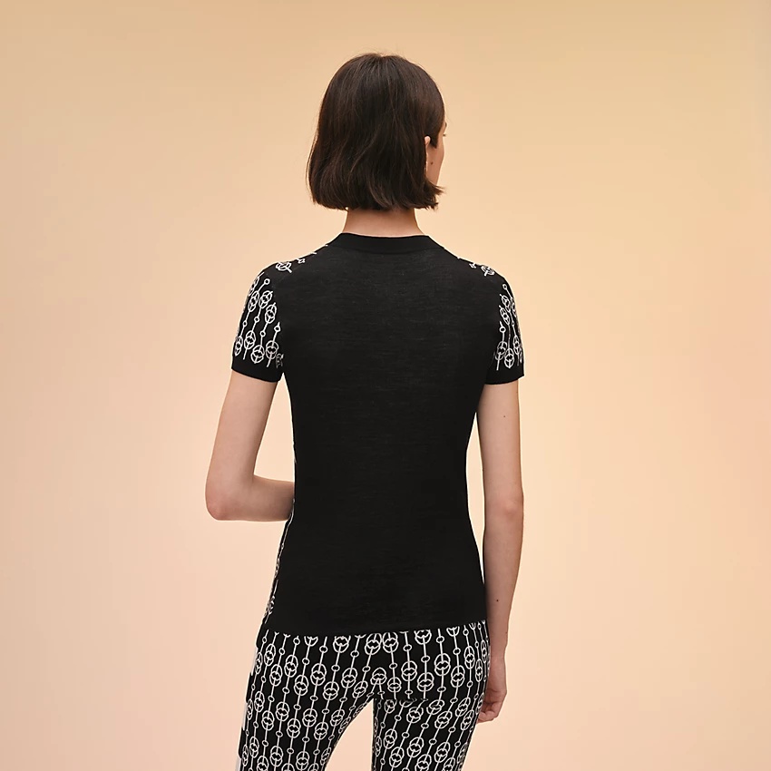 "Cliquetis" short-sleeve sweater - 2