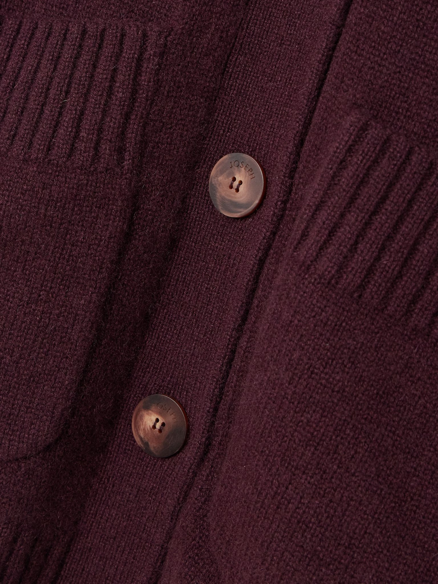 Cashmere cardigan Plum - 4