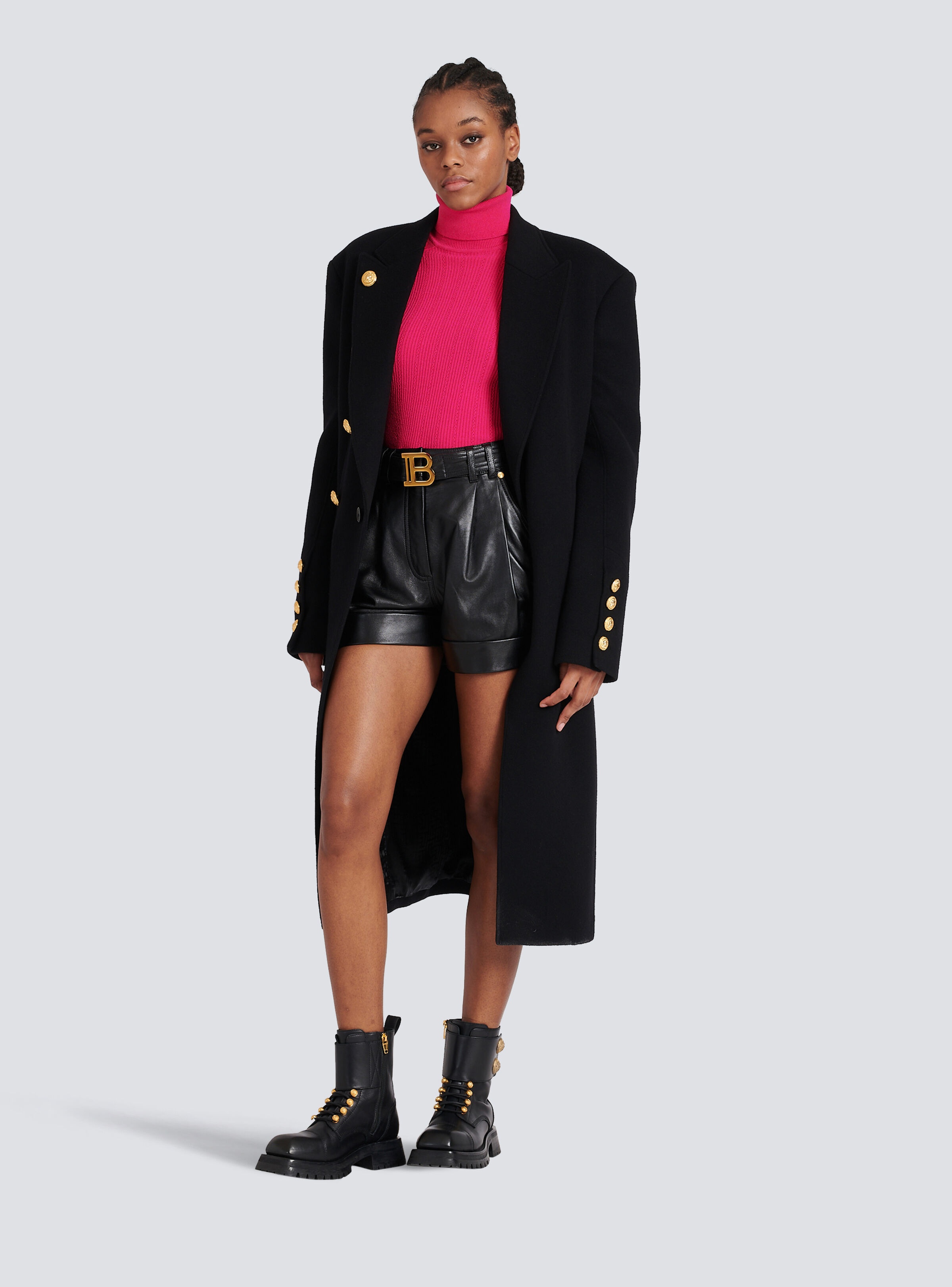 Knit sweater with gold-tone buttons - 3