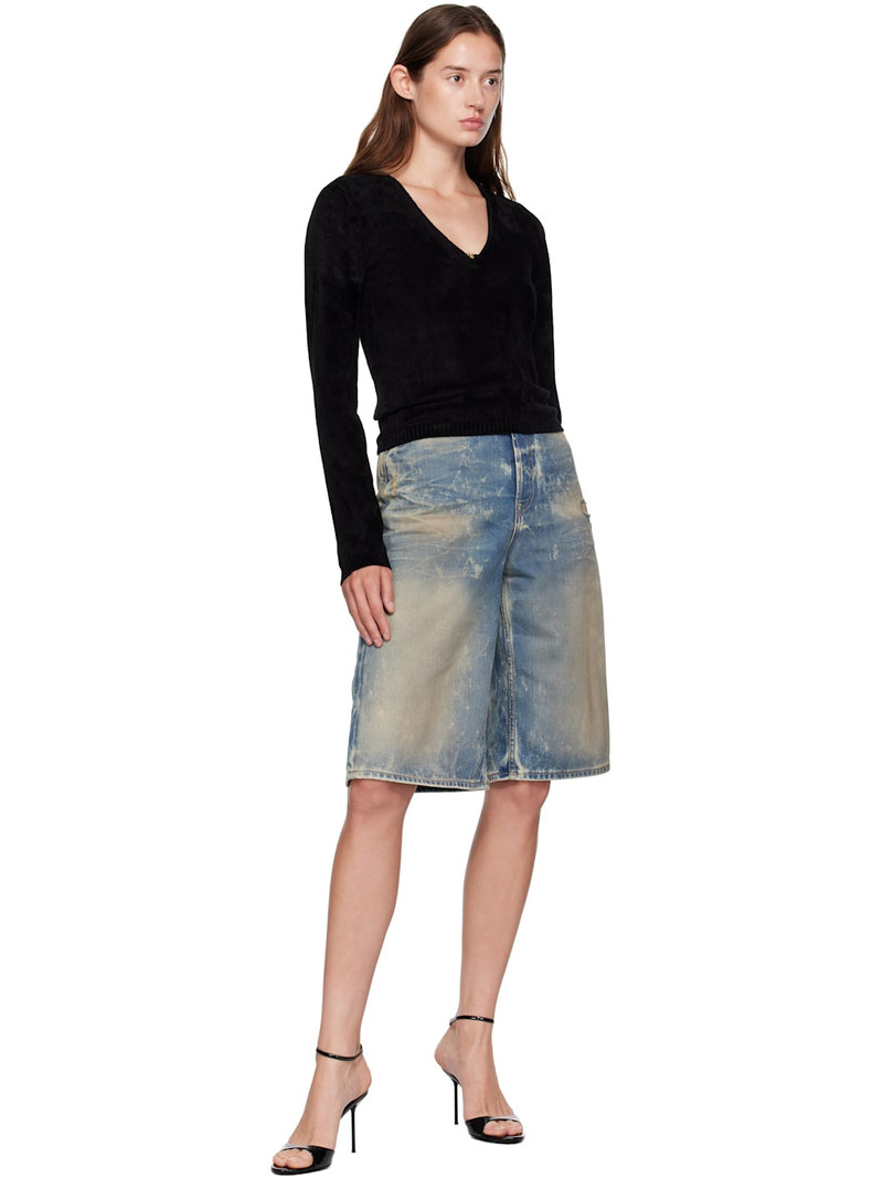 AMIRI Black Velvet LS Top outlook