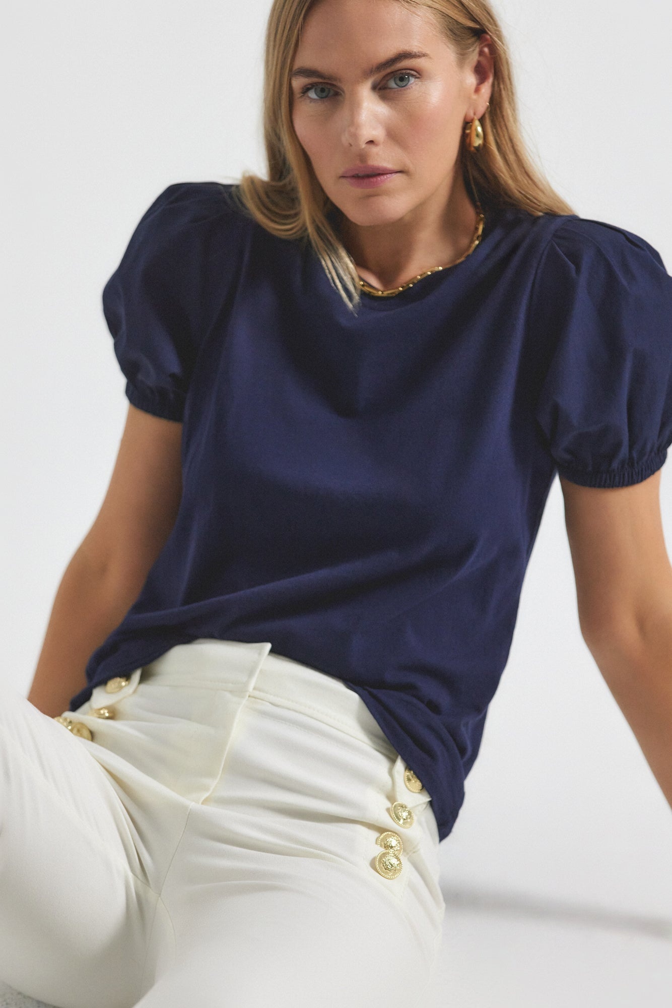 EVA PUFF SLEEVE T - 1