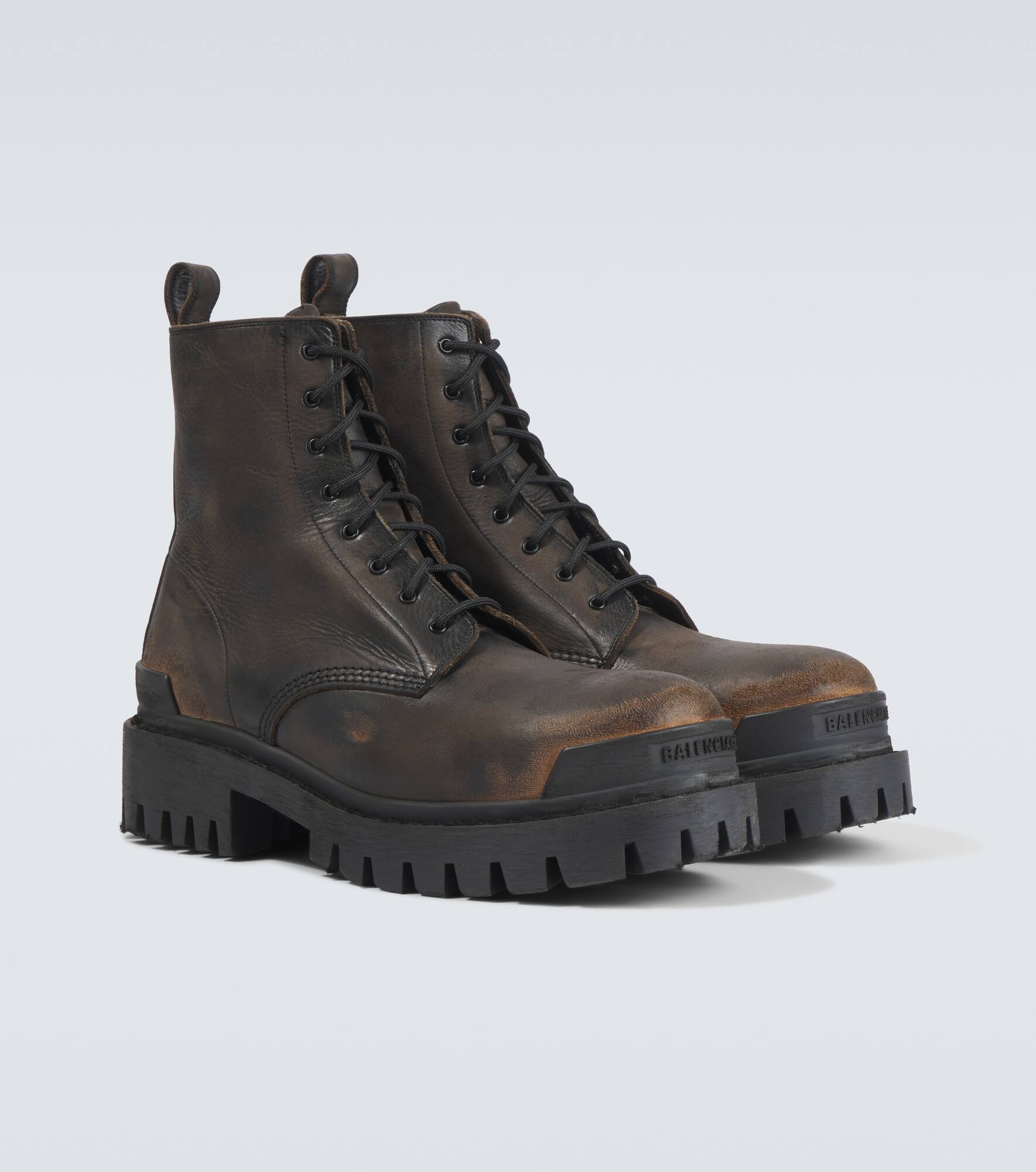 Strike leather boots - 5