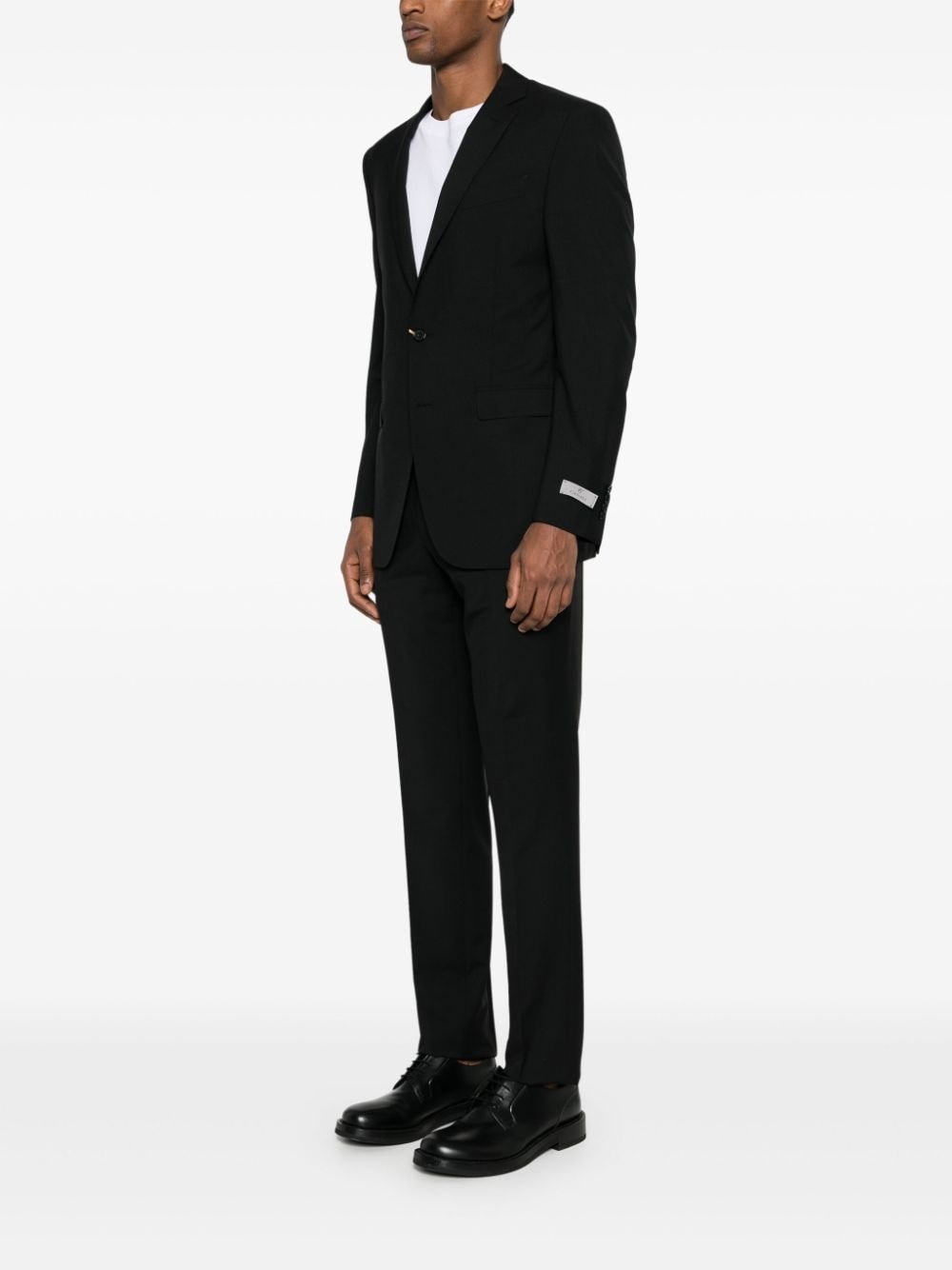 single-breasted wool suit - 3