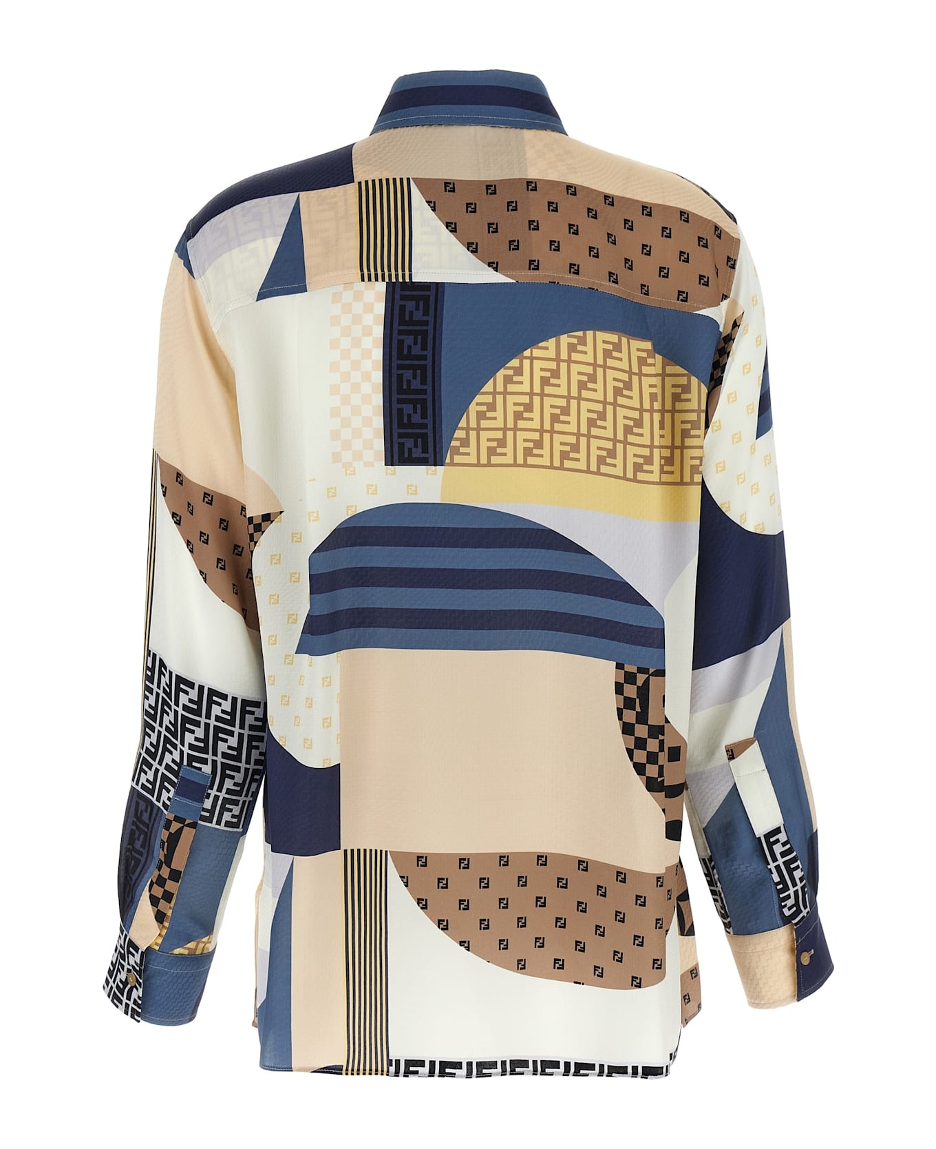 Patchwork Silk Shirt - 2