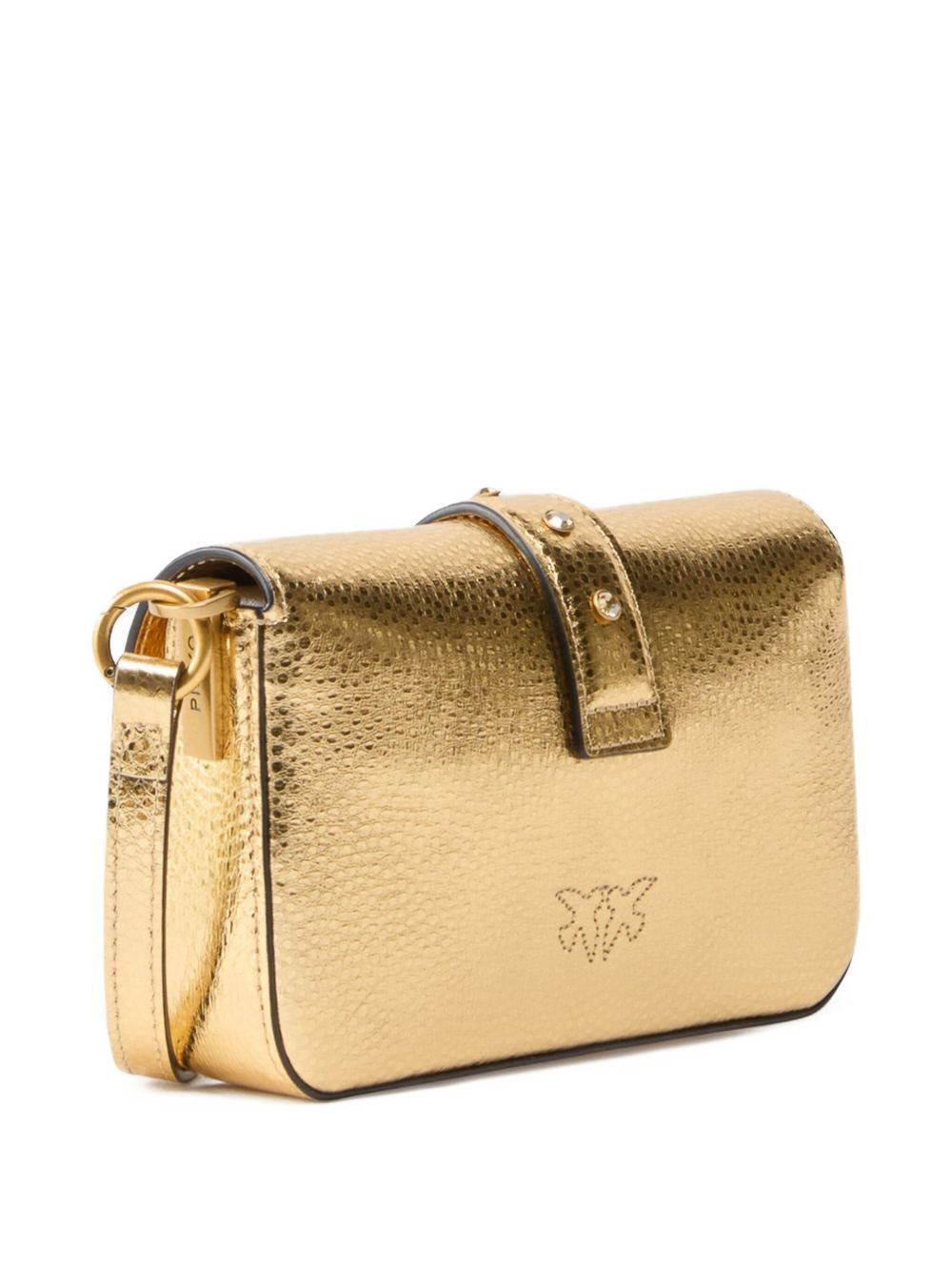 metallic-finish leather crossbody bag - 2