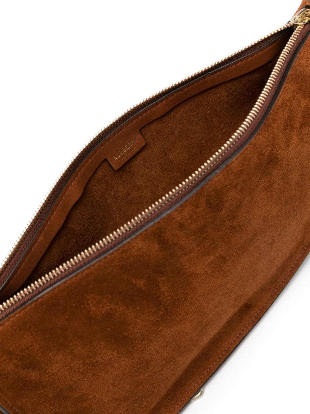 送料関税込★Burberry★シールド スモール スエード バッグ Burberry Shield Sling suede shoulder bag | farfetch | REVERSIBLE