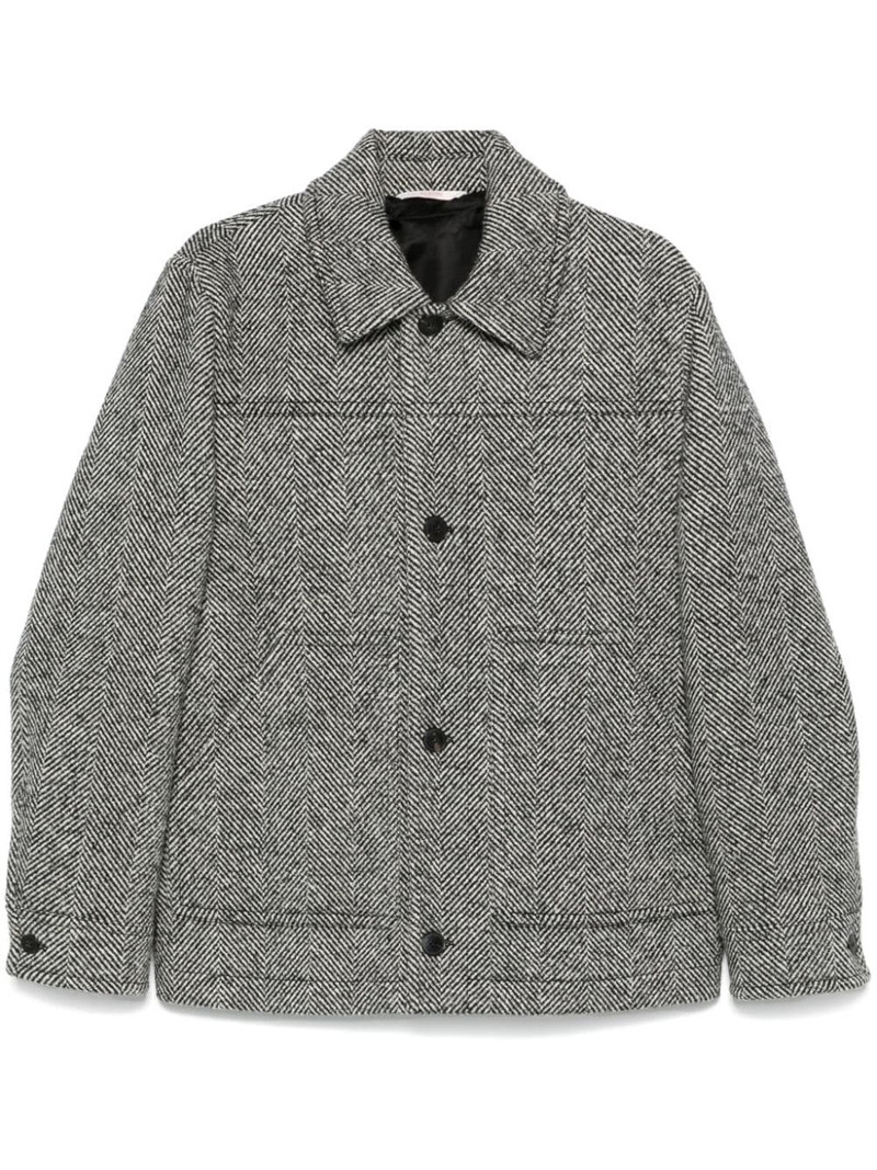herringbone-pattern jacket 1