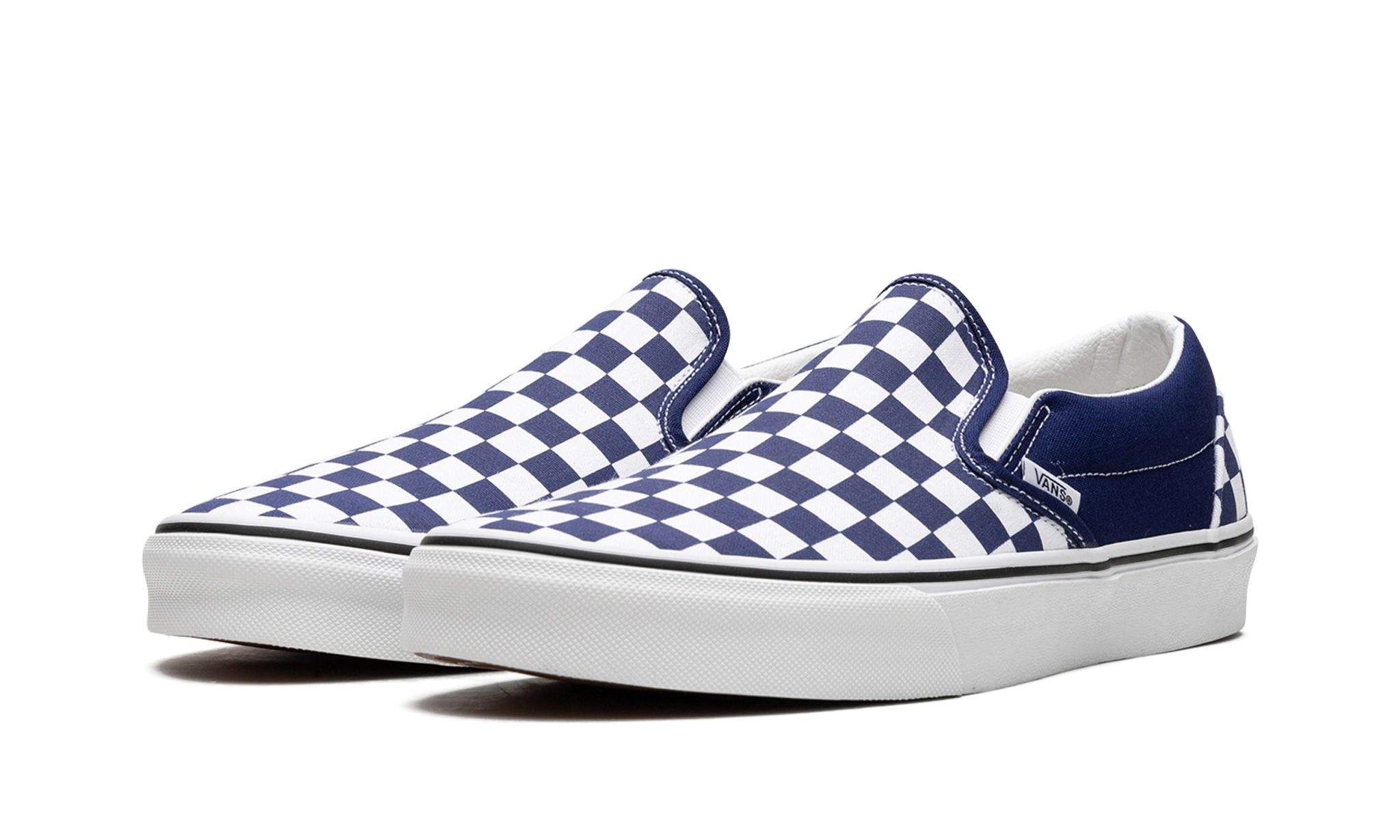 Checkerboard Classic Slip-On "Beacon Blue" - 2