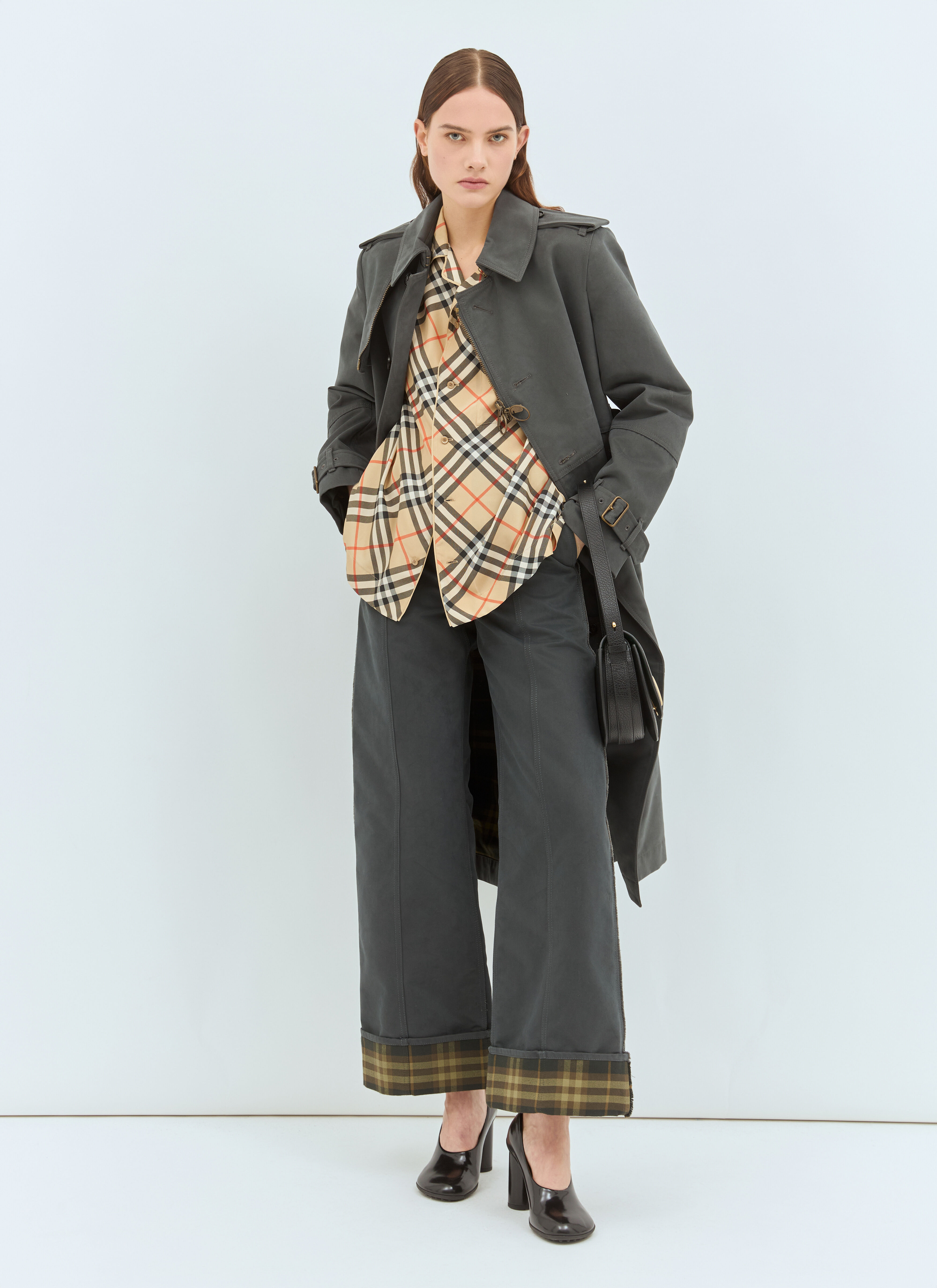 Check Silk Pyjama Shirt - 2