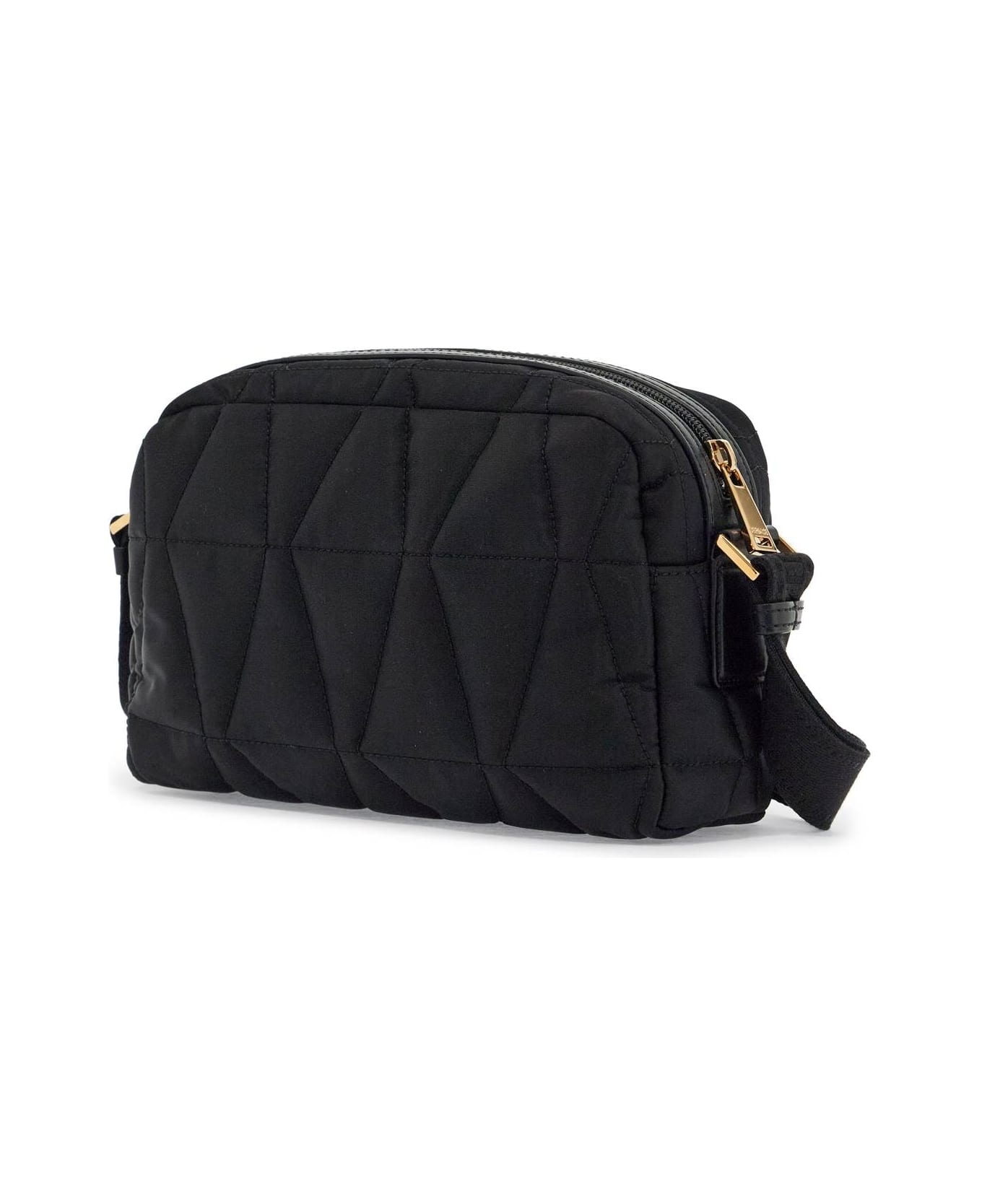 Quilted Nylon Camera Bag With - 2