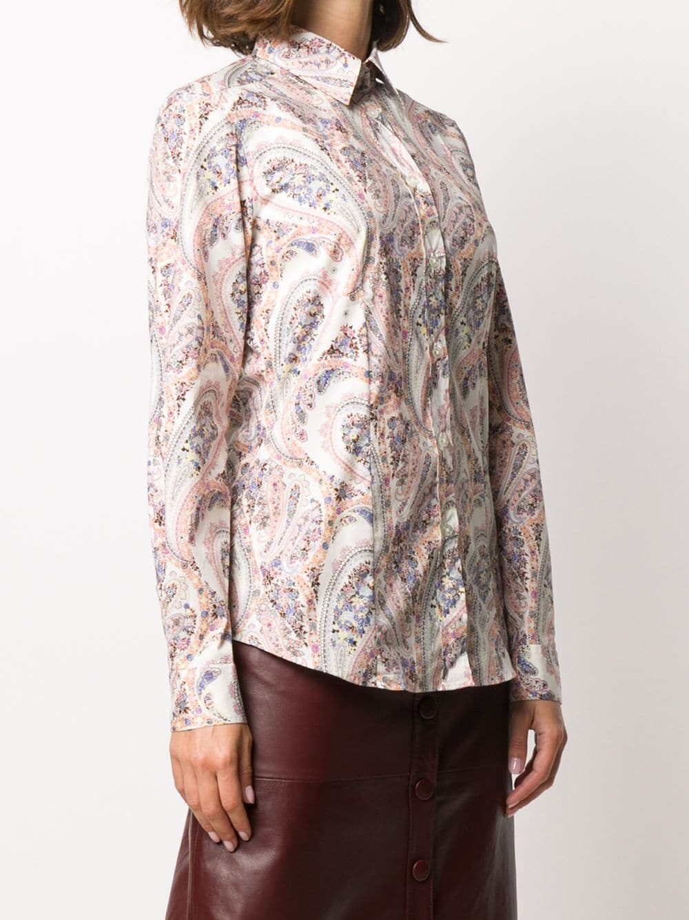 paisley print shirt - 3