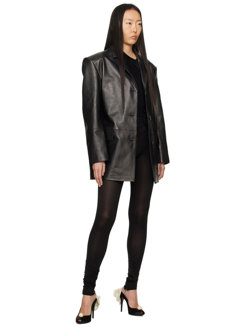 MAGDA BUTRYM Black Wrap Leggings outlook