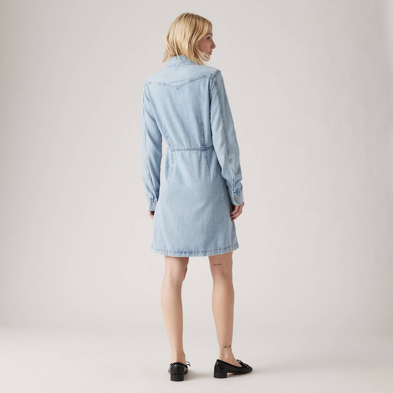 OTTO WESTERN DENIM DRESS - 4