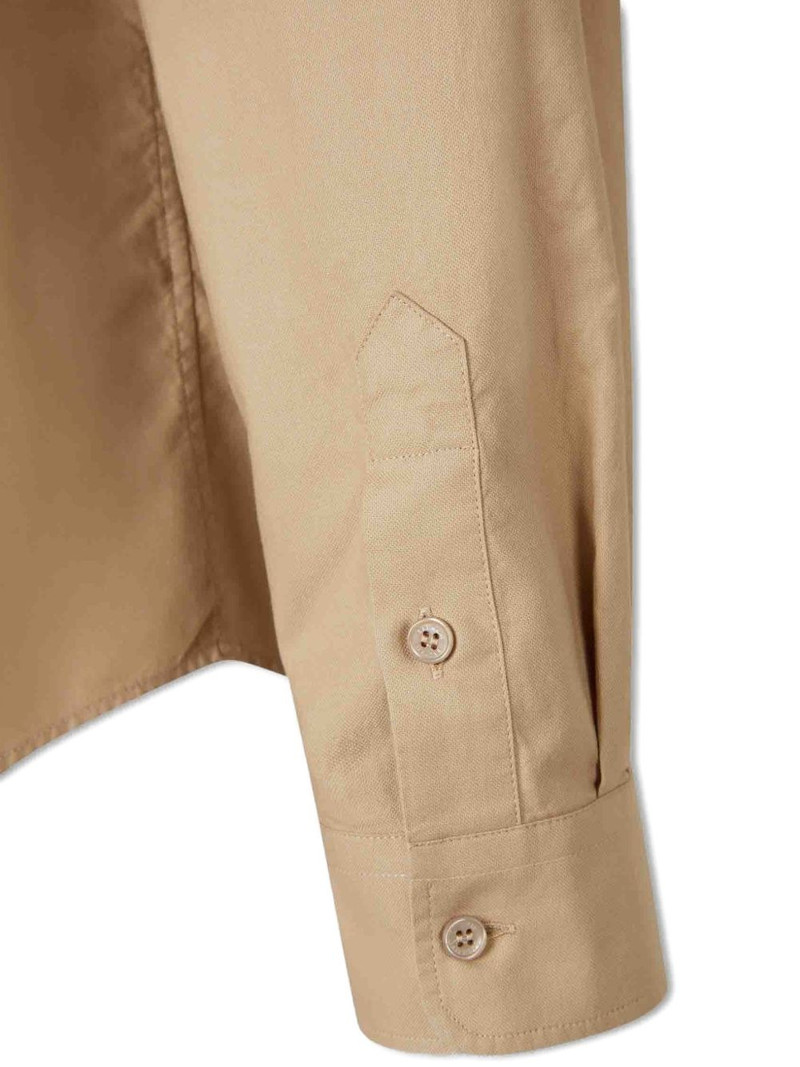 embroidered-logo button shirt 4