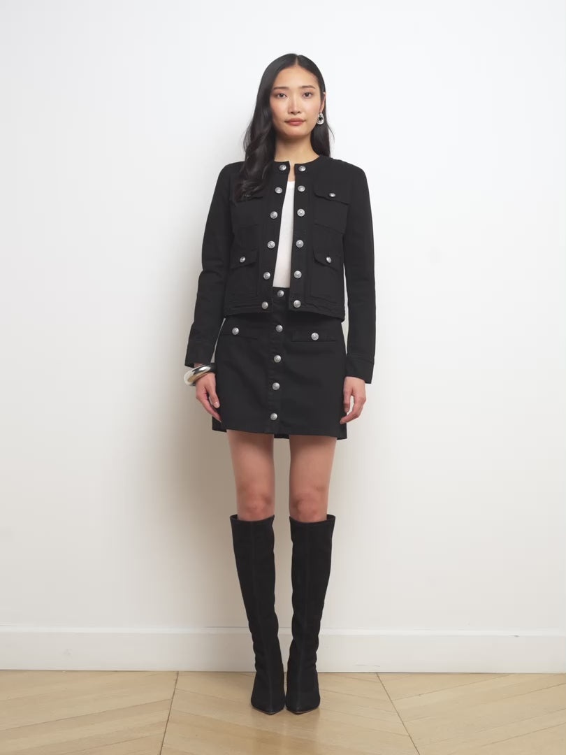 Kris Denim Mini Skirt - 7