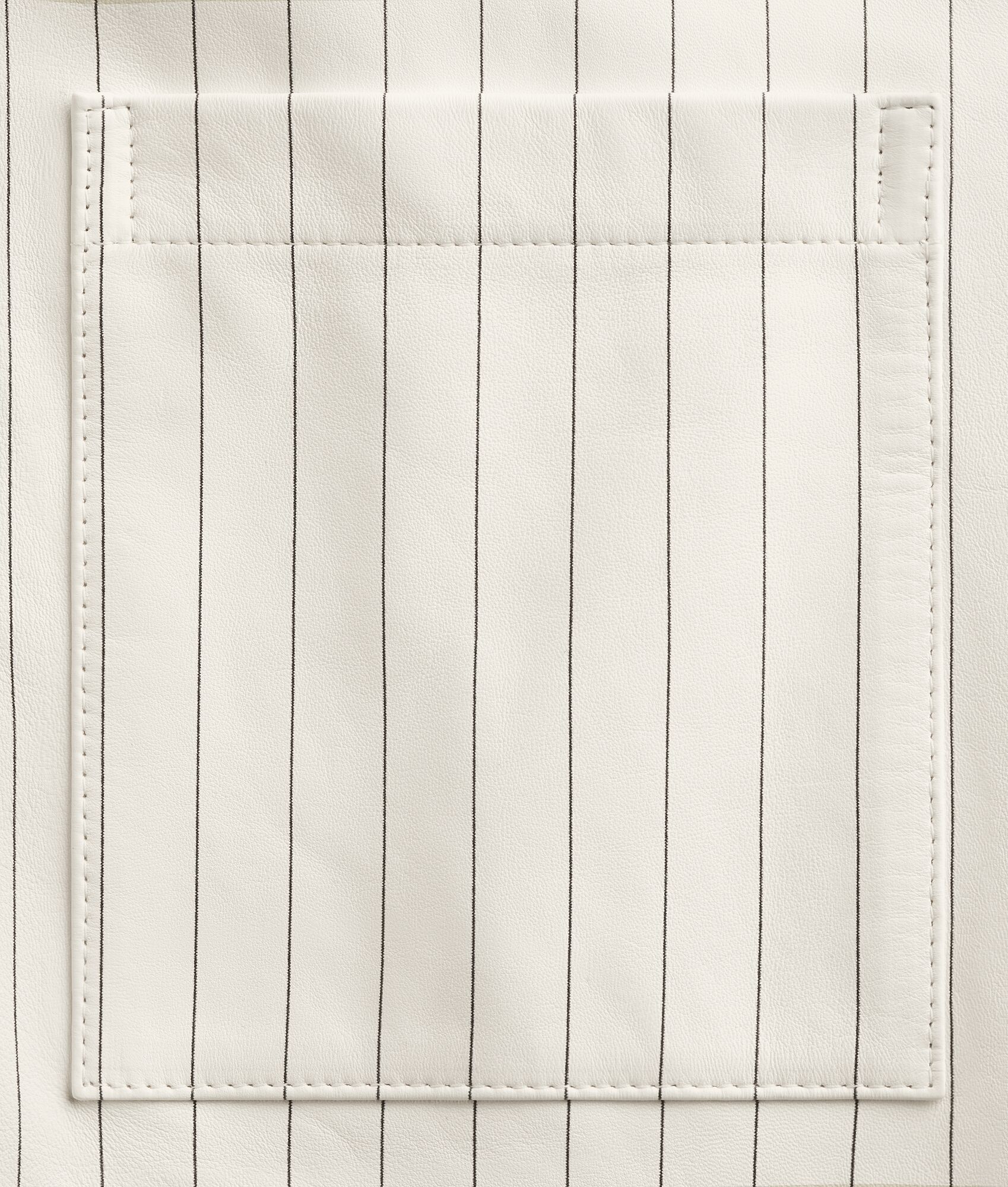 printed leather pinstripe shirt - 4
