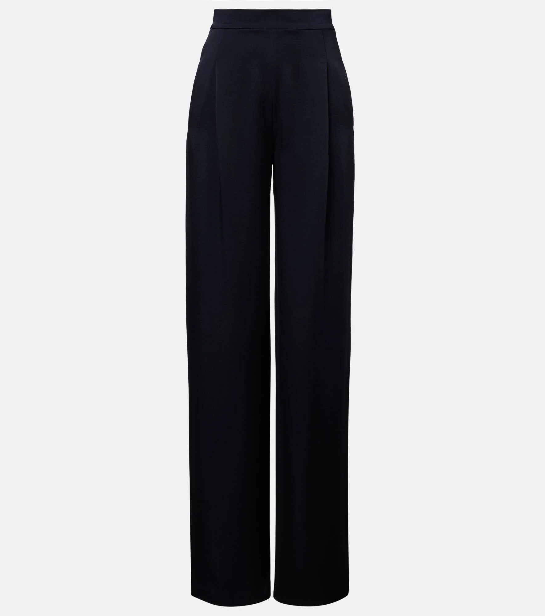 Dritto crêpe satin wide-leg pants - 1