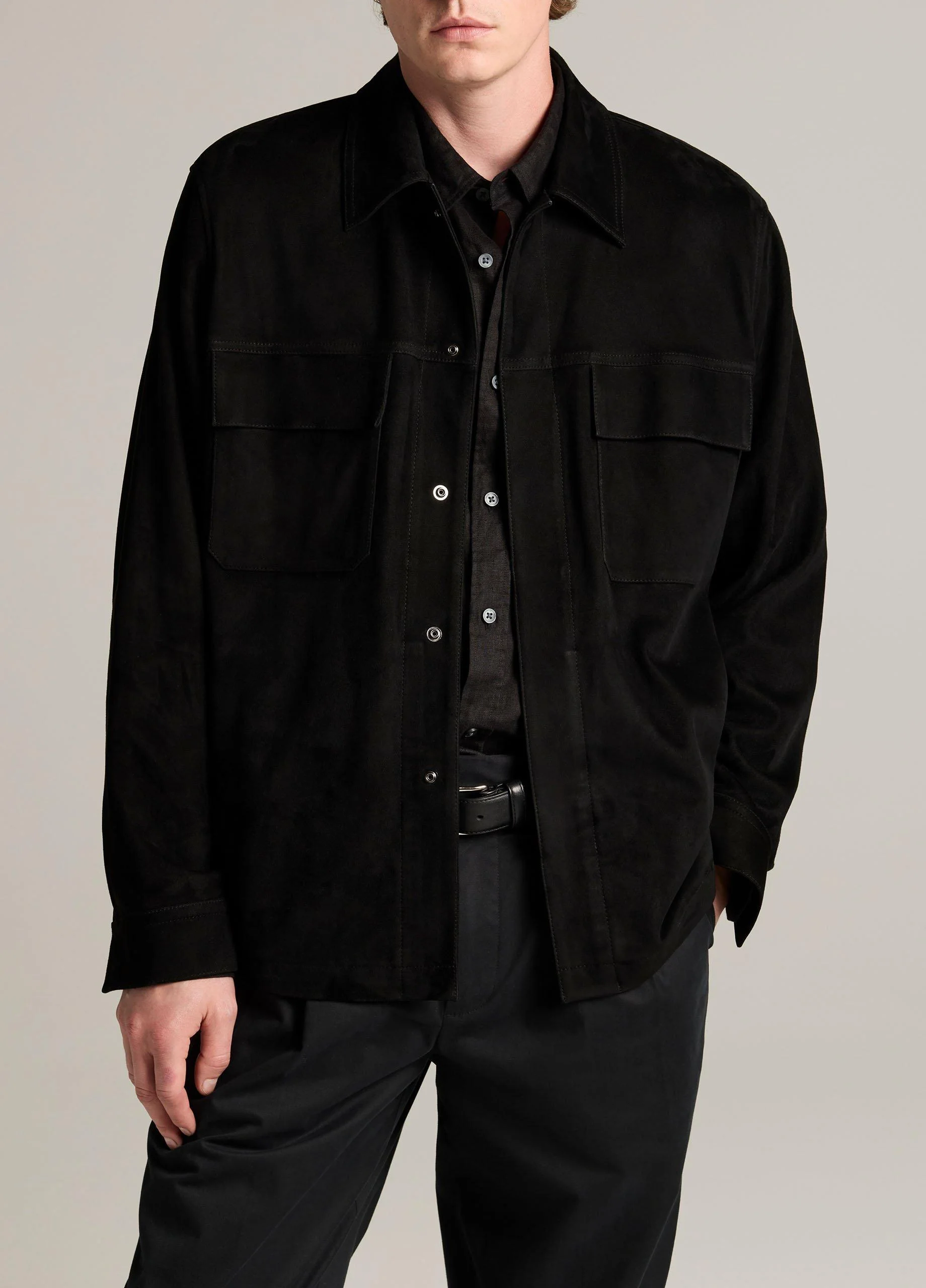 Suede Shirt Jacket - 1