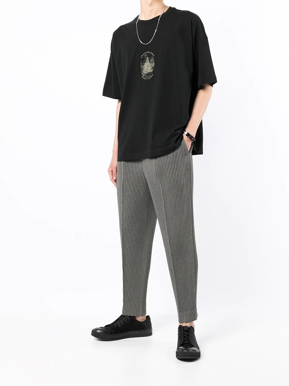 Oversized Double Graphic-print T-shirt - 2