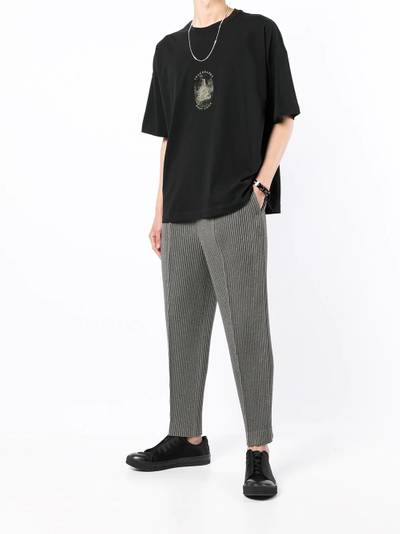 Ziggy Chen Oversized Double Graphic-print T-shirt outlook