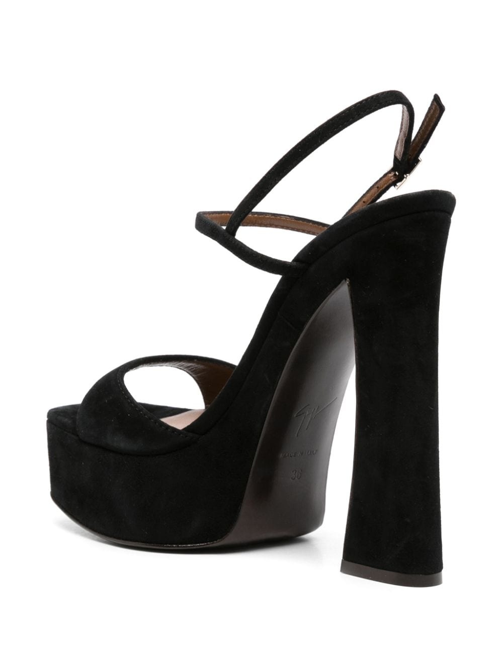 105mm suede platform sandals - 3