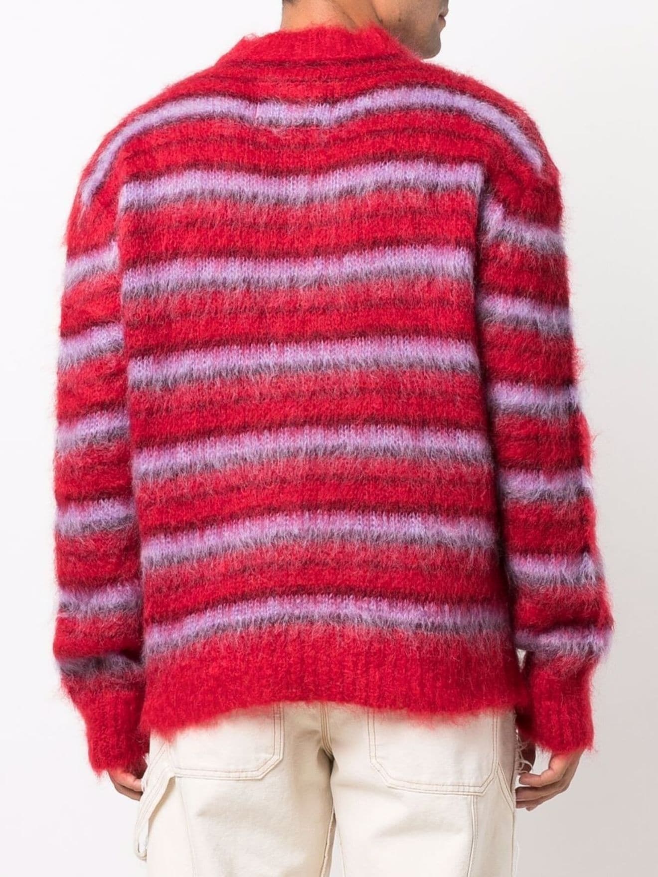 striped knitted jumper - 4