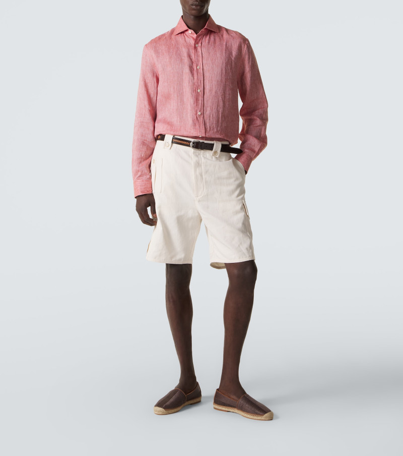 Brunello Cucinelli Leather-trimmed espadrilles outlook