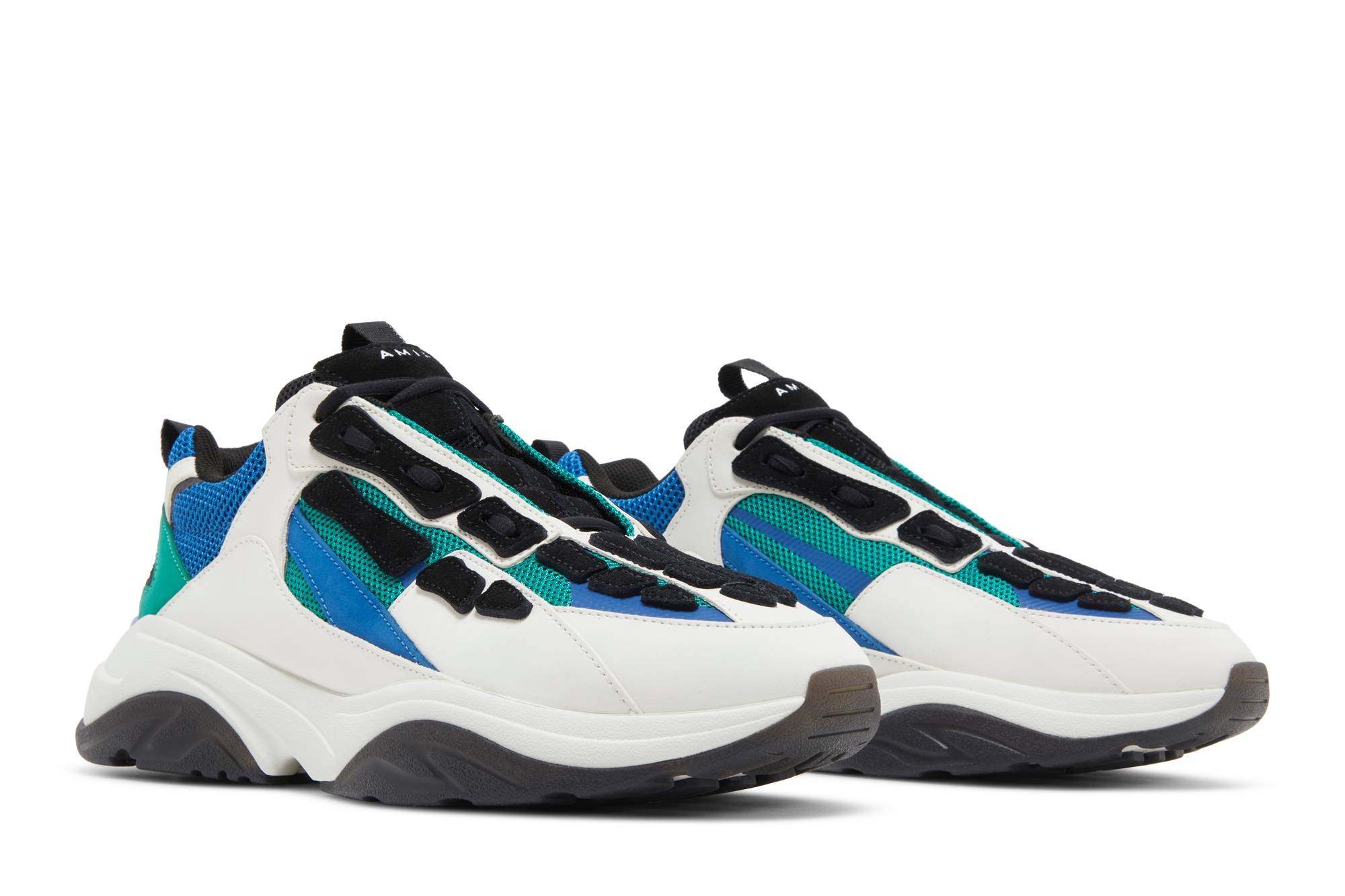Amiri Bone Runner 'White Black Teal' - 8