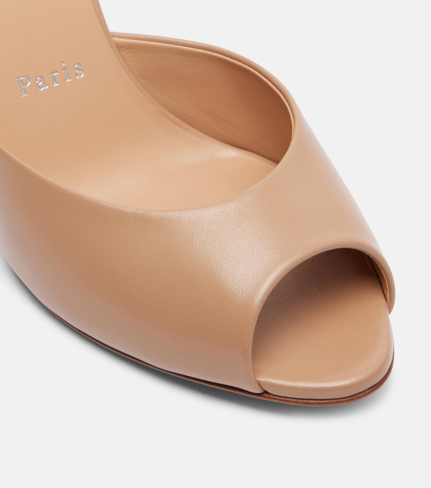 Me Dolly 85 leather mules - 5