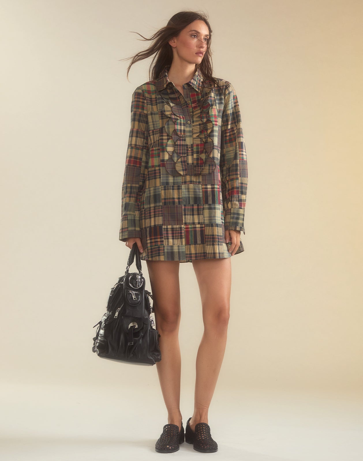 Madrid Madras Tuxedo Dress - 5