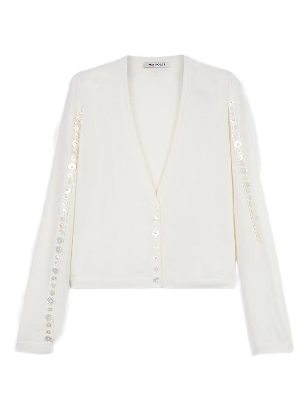 sequin-embellished button cardigan - 1