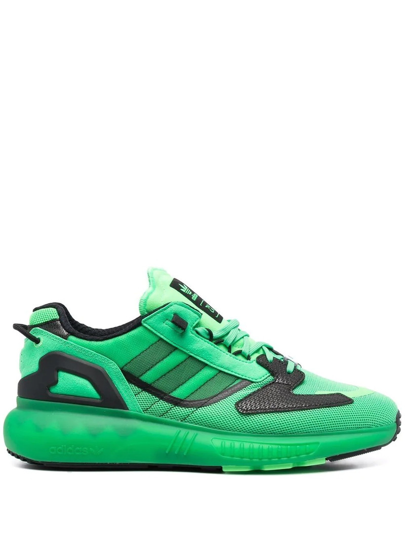 panelled low-top sneakers - 1