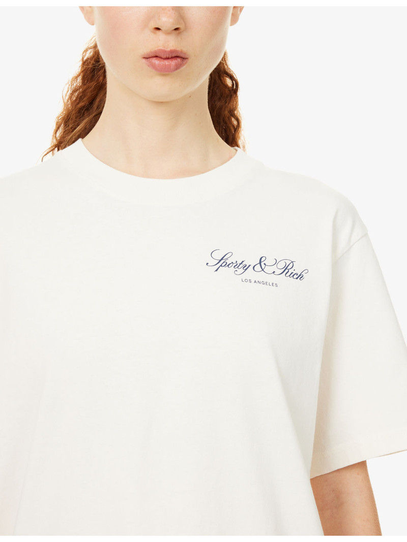 Vendome LA Brand-Print Cotton-Jersey T-Shirt 5