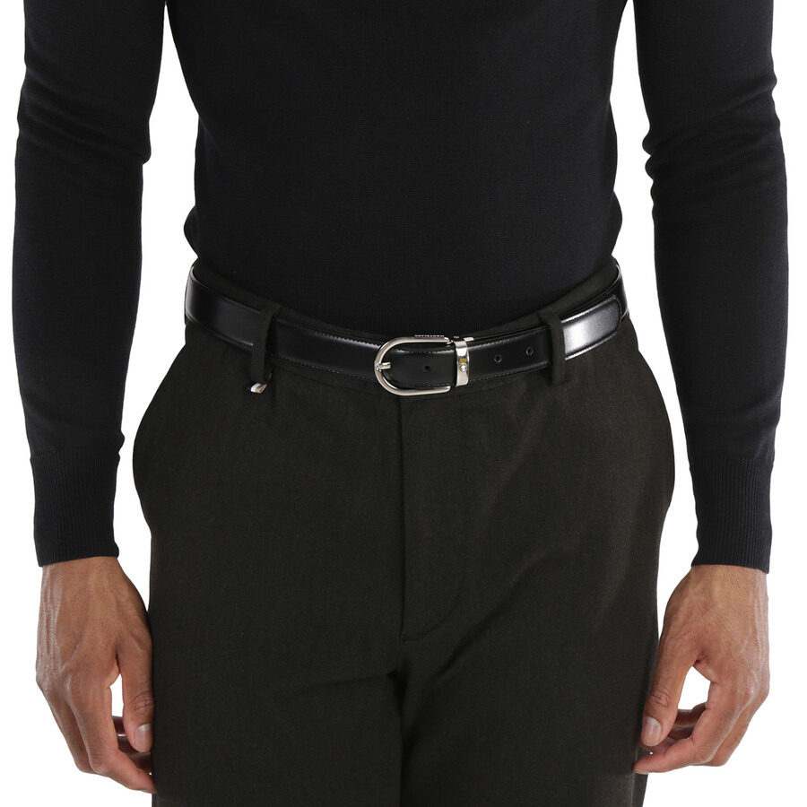 Montblanc Reversible Black/Brown Leather Belt 128135 - 2