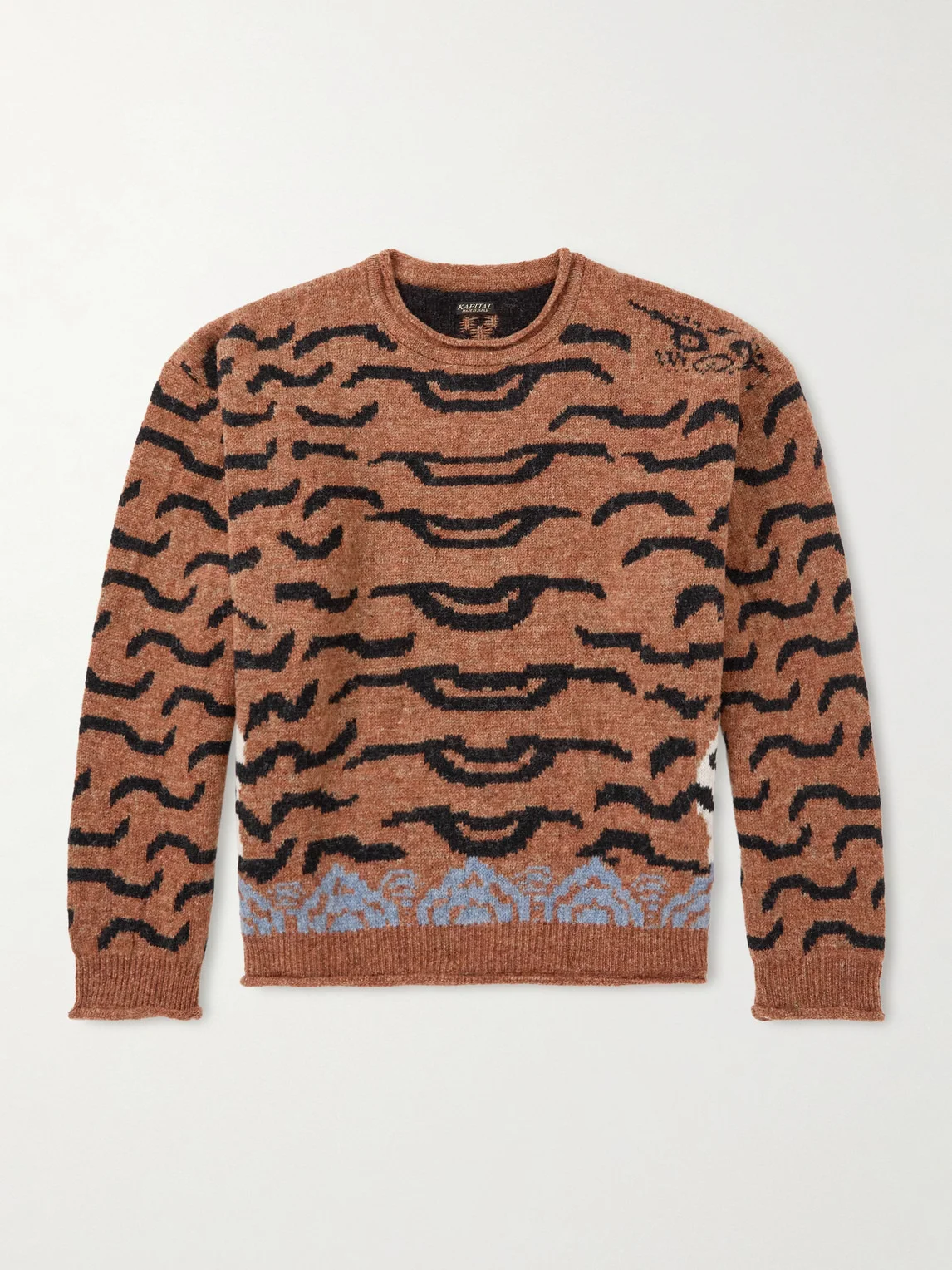 Nepal Tiger Intarsia Wool-Blend Sweater - 1
